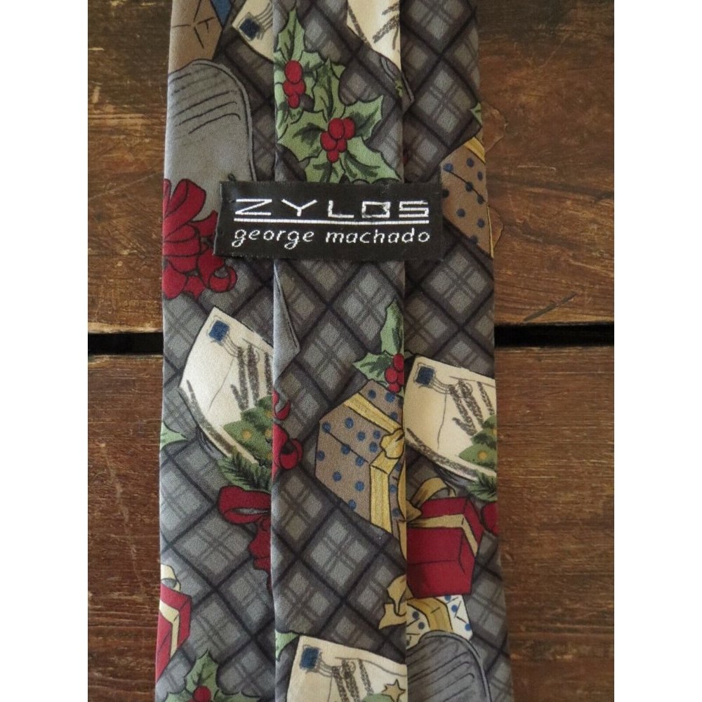 ZYLOS GEORGE MACHADO Christmas Necktie - Picture 2 of 10